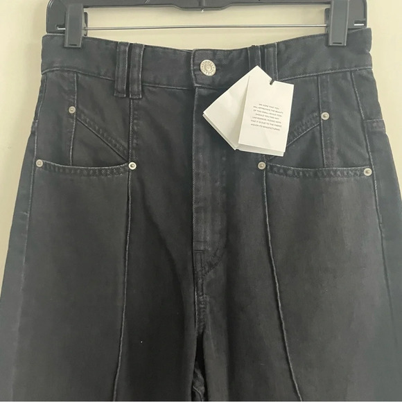 New! Isabel Marant Darlezi high-rise wide-leg jeans 30370 - Picture 8 of 16